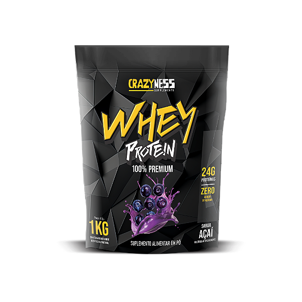 Whey Protein 100% Premium Crazyness — 24g de Proteína por Dose