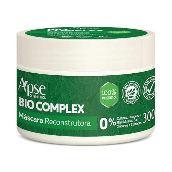 Máscara Reconstrução Capilar Bio Complex 300g - Apice Cosméticos | Força e Brilho para Cabelos Danificados