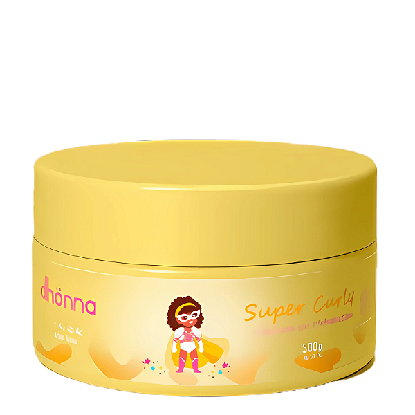 Máscara Infantil Super Curly 300g - Dhonna | Nutrição profunda para cachinhos macios e hidratados