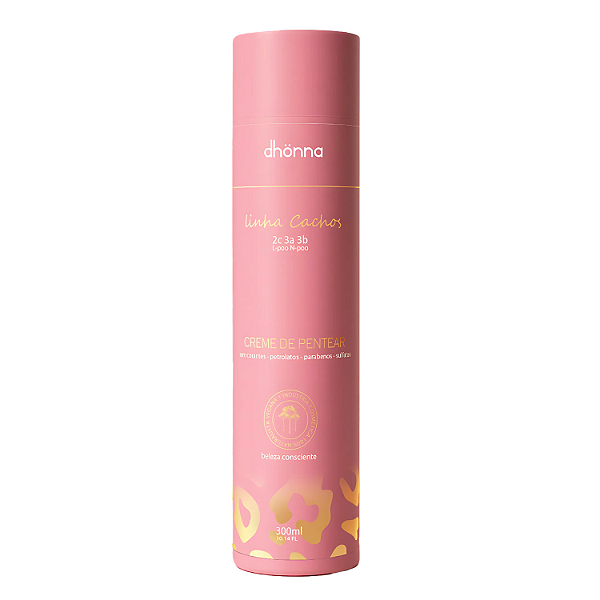Creme de Pentear Cachos 300mL - Dhonna  | Hidratação e Definição para Cabelos Cacheados e Ondulados