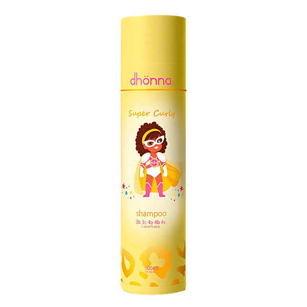 Shampoo Infantil Super Curly 300mL - Dhonna | Limpeza Suave e Nutritiva para Cachinhos
