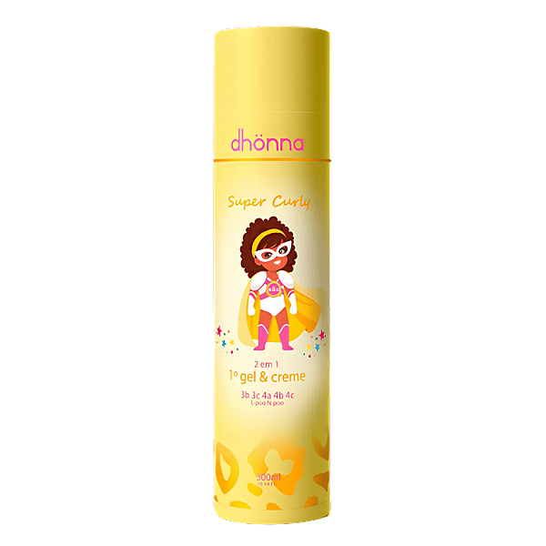 Gel e Creme Infantil Super Curly 300mL - Dhonna | Cuidados Naturais e Suaves para os Cachos dos Pequenos