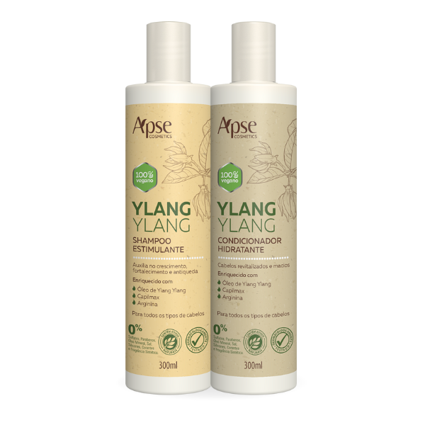 Duo Ylang Ylang Shampoo e Condicionador 300ml - Apice Cosméticos