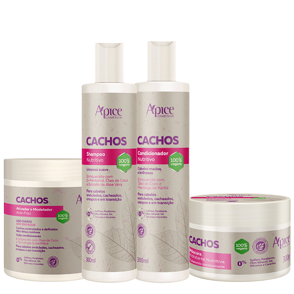 Kit Cachos Nutrição - Apice | Definição, Hidratação e Brilho