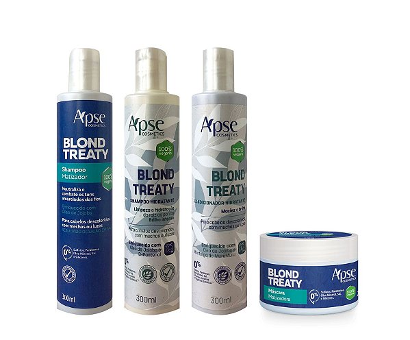 Kit 2 Shampoo Condicionador e Máscara Blond Treaty - 4 Pd Apse