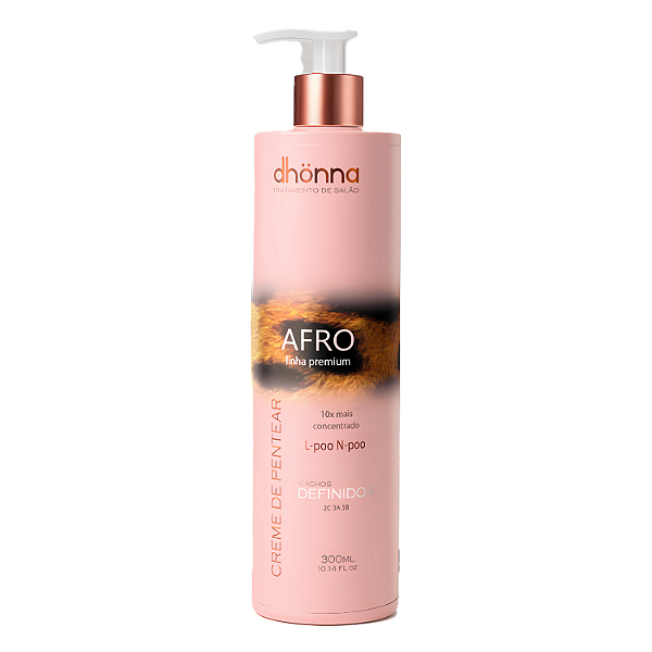 Creme de Pentear Afro 3abc Premium Cachos Definidos 300mL - Dhonna | Definição e Hidratação para Cachos