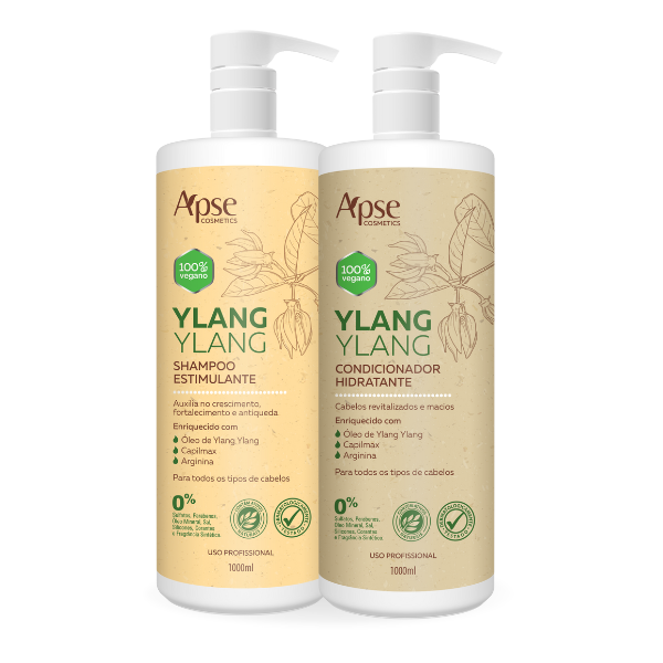 Kit Ylang Ylang Shampoo e Condicionador 1000ml - Apse