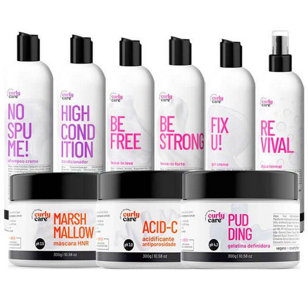 Kit Completo Curly Care Vegano - 9 Produtos