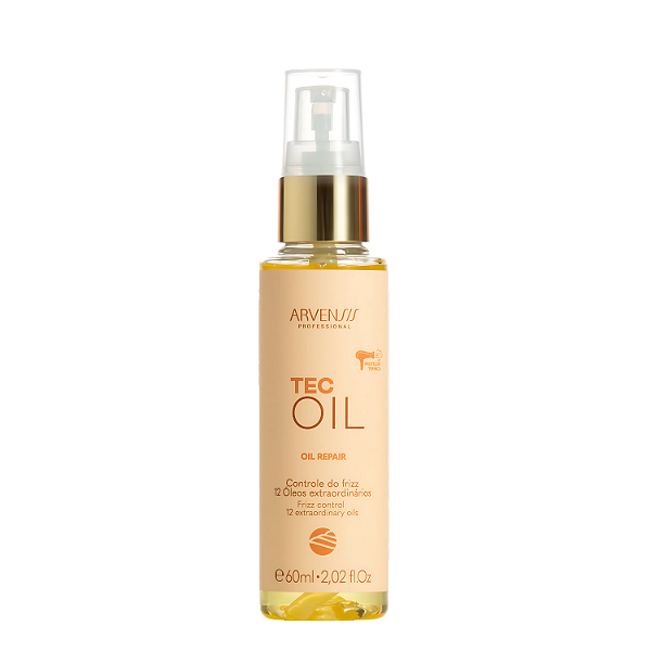Óleo Finalizador Tec Oil 45ml - Arvensis | Reparação de Pontas e Controle do Frizz