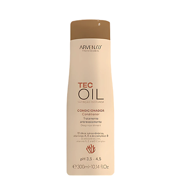 Condicionador Tec Oil 300ml - Arvensis Professional | Nutrição Profunda com 12 Óleos Nobres
