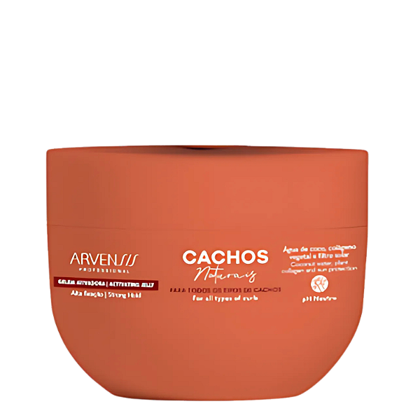 Geleia Ativadora Cachos Naturais Alta Fixação 300g - Arvensis | Fixação Duradoura e Proteção Solar