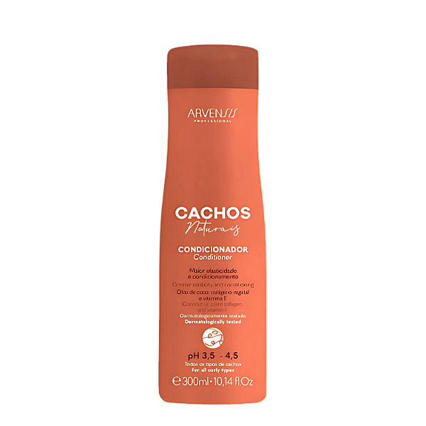 Condicionador Cachos Naturais 300ml - Arvensis | Nutrição, Brilho e Controle de Frizz