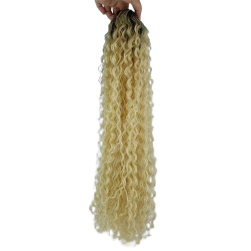 Rabo de Cavalo Loiro 80cm Cacheado - Bio Fibra
