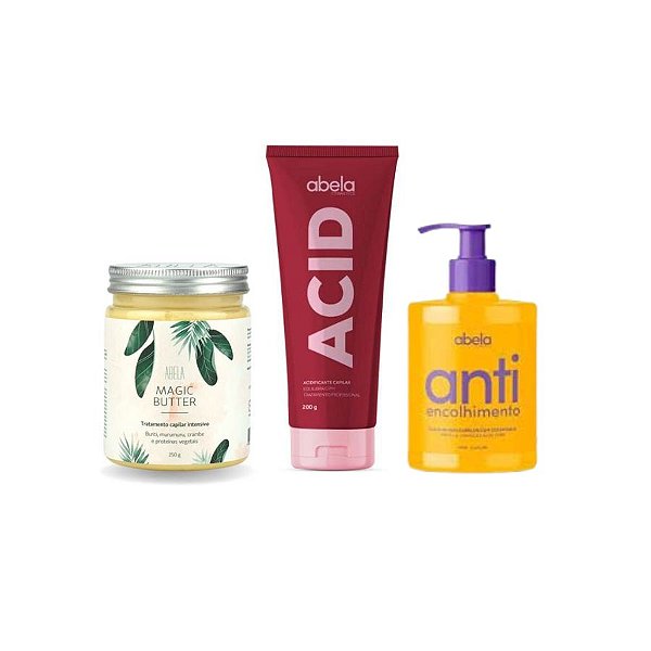 Trio Magic Butter, ACID e Antiencolhimento - Abela Cosmetics