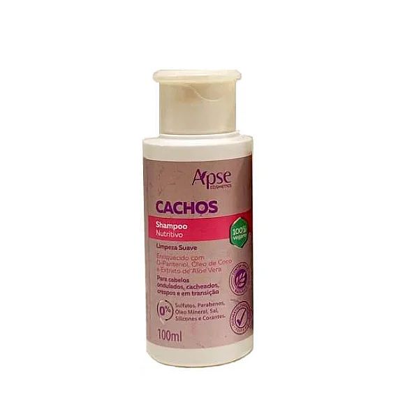 Shampoo Nutritivo Cachos 100mL - Apice | Fios Macios, Leves e Nutridos