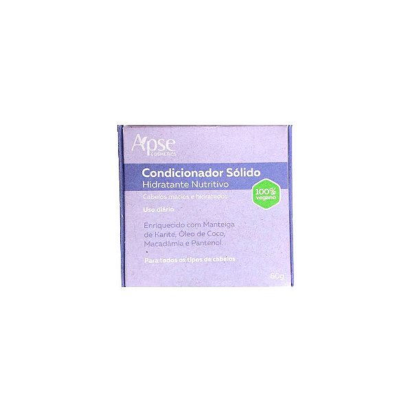 Condicionador Sólido Hidratante Nutritivo 60g - Apse