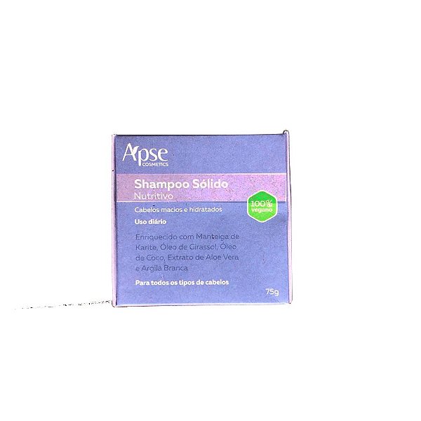 Shampoo Sólido Nutritivo 75g - Apse