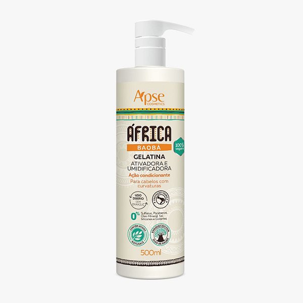 Gelatina Ativadora e Umidificadora África Baobá 500mL - Apice Cosméticos