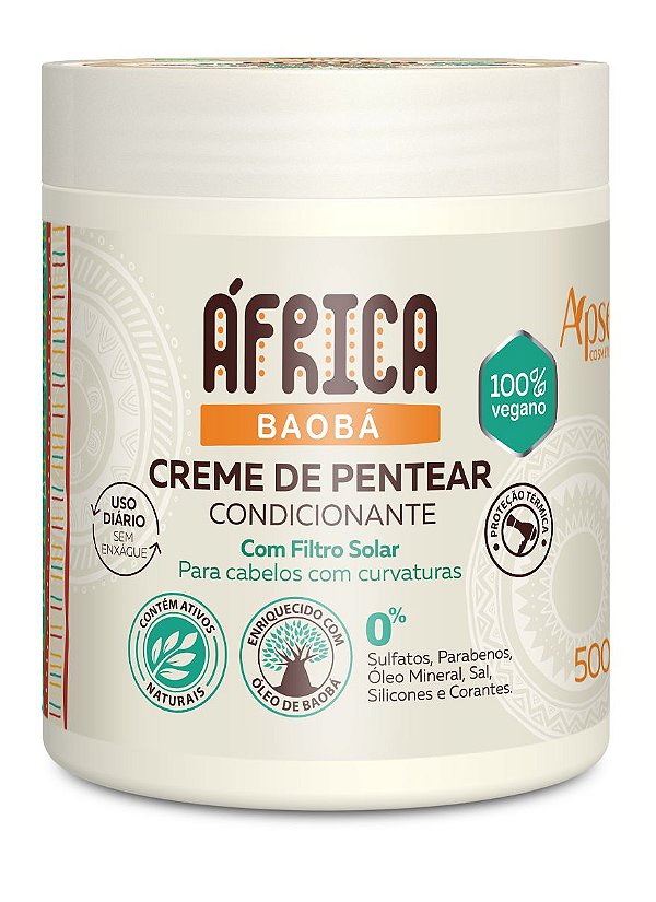 Creme de Pentear Condicionante África Baobá 500g - Apice Cosméticos