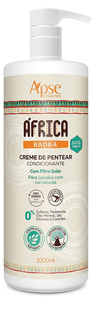 Creme de Pentear Condicionante África Baobá 1L - Apice Cosméticos