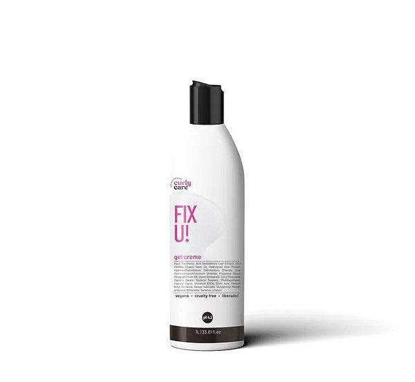 Gel Creme Fix-U 1L - Curly Care | Definição e Leveza para Cachos