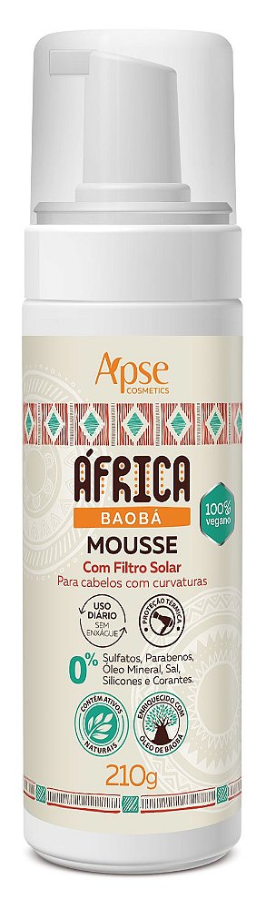 Mousse África Baobá 210mL - Apice Cosméticos