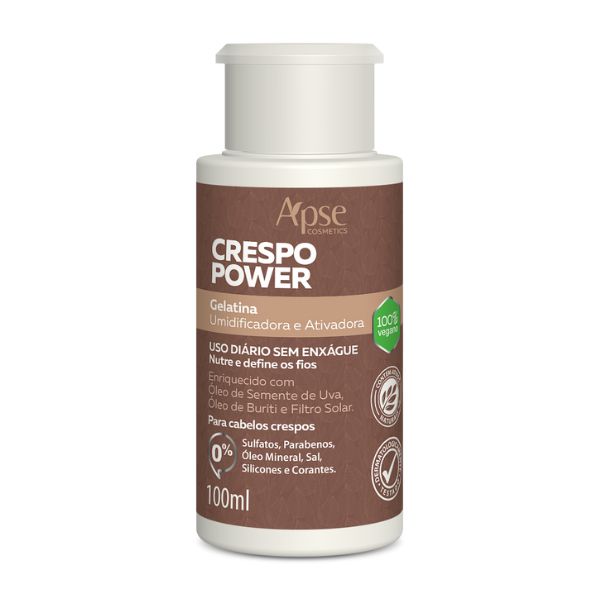 Gelatina Ativadora e Umidificadora Crespo Power 100mL - Apse