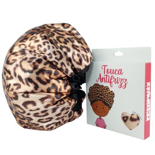 Touca de Cetim Oncinha Ajustável Camada Dupla - Anti Frizz