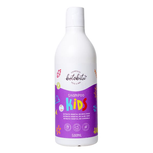 Shampoo Hidronutritivo Kids 500mL - BetoBita | Cabelos Limpinhos e Hidratados