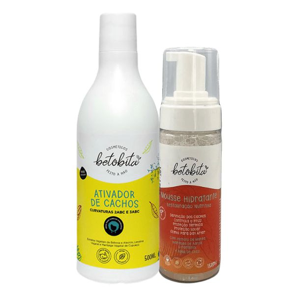 Duo Ativador de Cachos e Mousse Hidratante 150mL - BetoBita