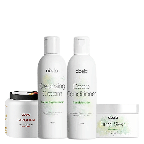 Trio Gentil e Máscara Carolina - Abela Cosmetics | Nutrição intensa, brilho e definição dos fios