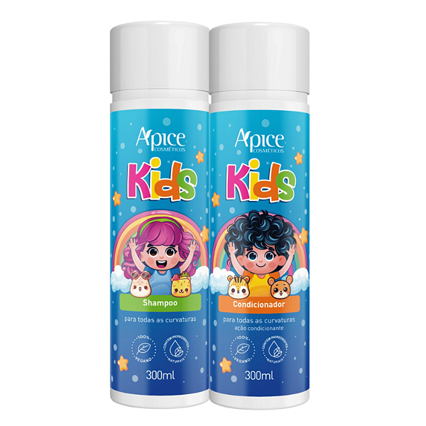 Duo Kids Shampoo e Condicionador 300mL - Apice Cosmeticos