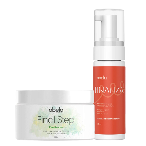 Duo Final Step 300g e Mousse Finaliza 150mL - Abela Cosmetics | Definição prolongada e volume controlado