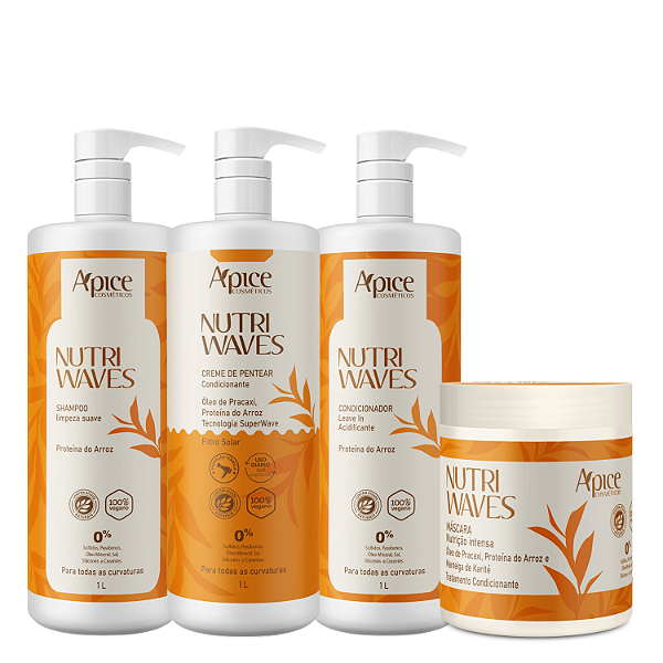 Kit Pro Completo Nutri Waves - Apice Cosméticos