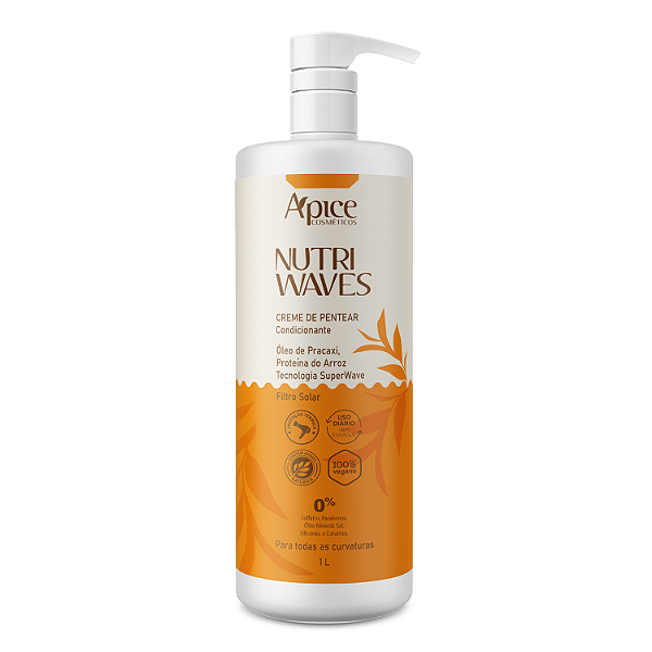 Creme de Pentear Condicionante Nutri Waves 1L - Apice Cosméticos