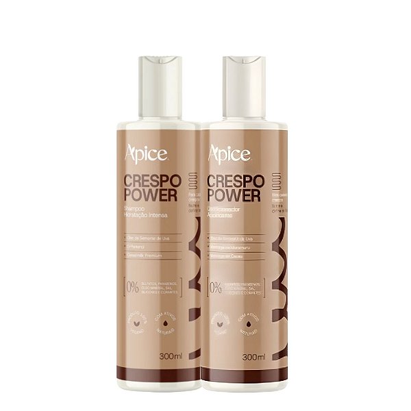 Duo Crespo Power Shampoo e Condicionador - Apice | Hidratação para Cabelos Crespos