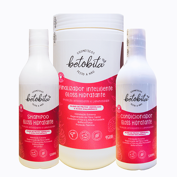 Trio Gloss Hidratante - BetoBita | Combate o Frizz e a Alta Porosidade
