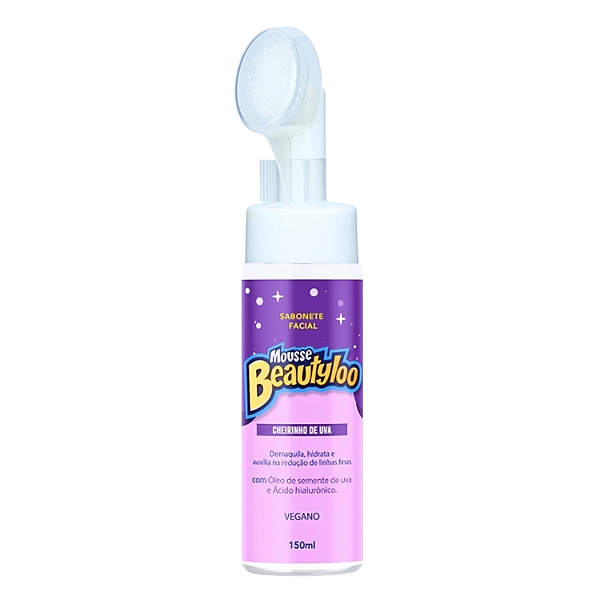 Sabonete Facial Mousse de Uva Beautyloo - Face Beautiful | Limpeza Profunda e Cuidado Anti idade