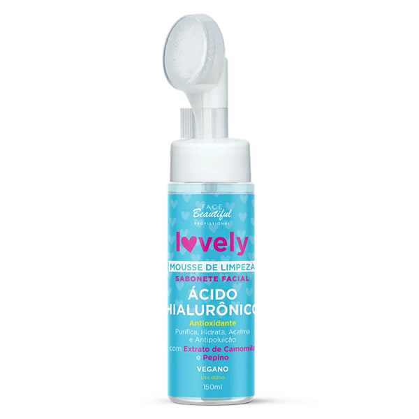 Sabonete Facial Mousse Espuma de Limpeza Ácido Hialurônico 150ml – Face beautiful | Limpeza Profunda, Hidratação, Skinca
