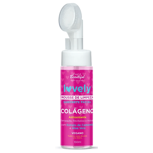 Sabonete Facial Mousse com Colágeno 150ml – Face beautiful | Limpeza Profunda, Hidratação, Skincare