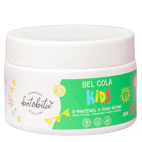 Gel Cola Kids 250g - BetoBita | Fixação Segura e Leve para Penteados Divertidos