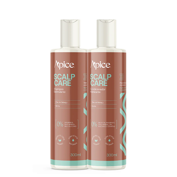 Duo Shampoo e Condicionador Scalp Care 300ml – Apice | Frescor e Nutrição para Todos os Dias