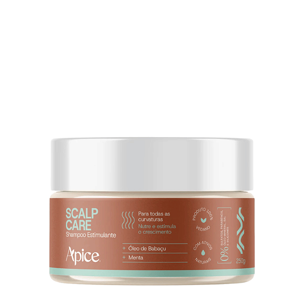 Shampoo Esfoliante em Pasta Scalp Care 250g - Ápice | Detox, Esfoliação e Crescimento Capilar