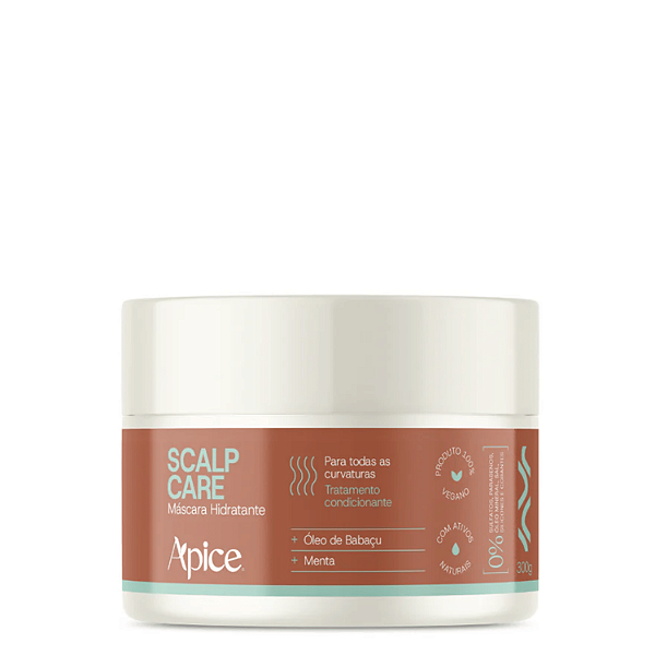 Máscara Hidratante Scalp Care 300g – Ápice | Hidratação Profunda com Frescor Revitalizante