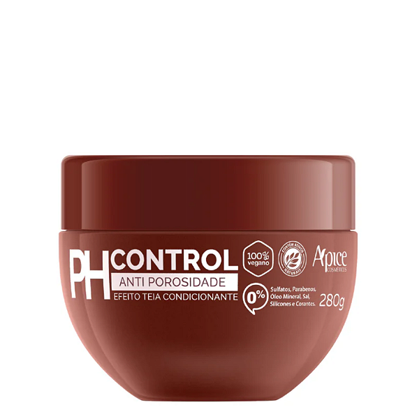 Máscara Acidificante PH Control 280g - Ápice | Brilho, Nutrição e Selagem das Cutículas