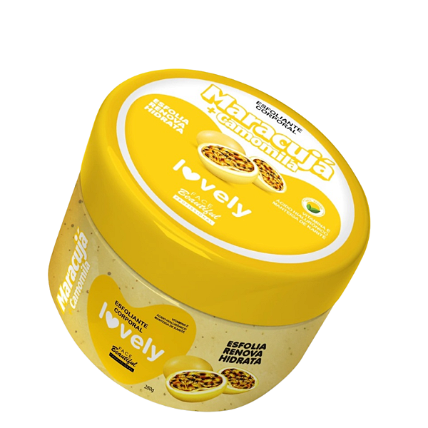 Esfoliante Corporal Lovely Maracujá e Camomila 280g - Face Beautiful | Acalma e Suaviza a Pele