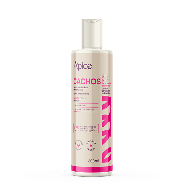 Gelatina Ativadora e Nutritiva Cachos Essence 300ml - Apice | Cachos Controlados e Definidos