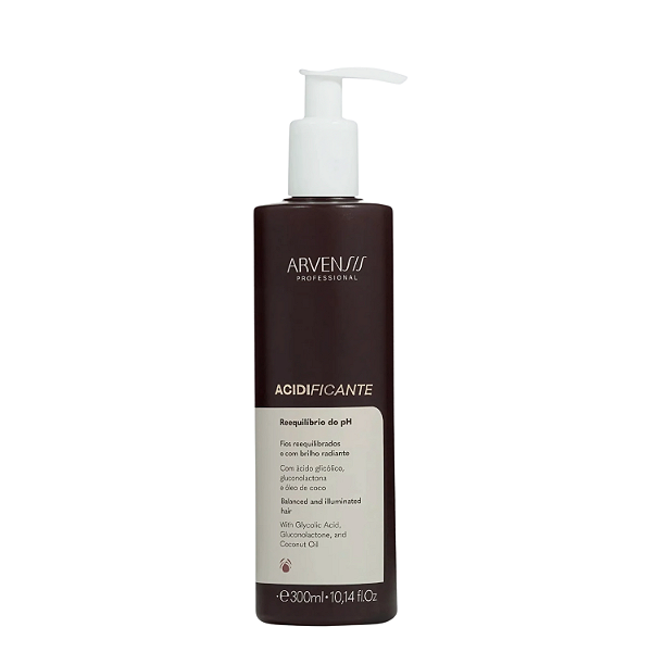 Máscara Acidificante 300ml - Arvensis Professional | Equilíbrio de pH e Hidratação Profunda