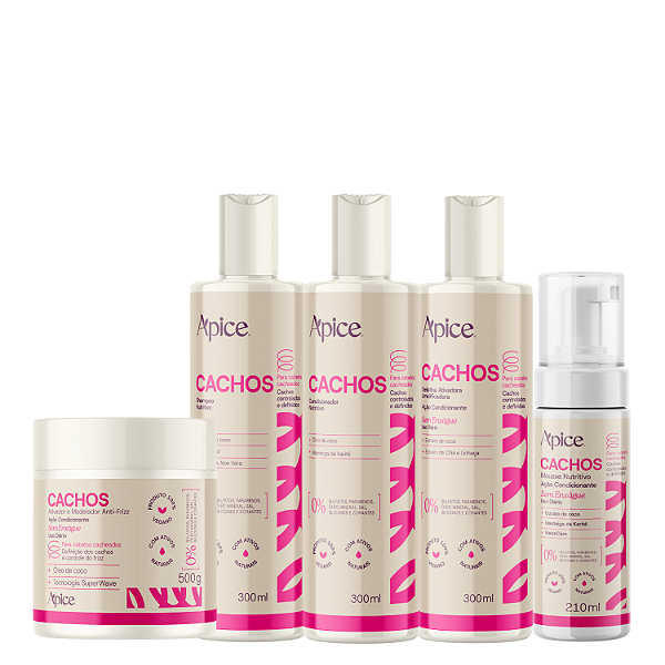 essence Shampoo, condicionador, Gelatina, Ativador e Mousse - Apice