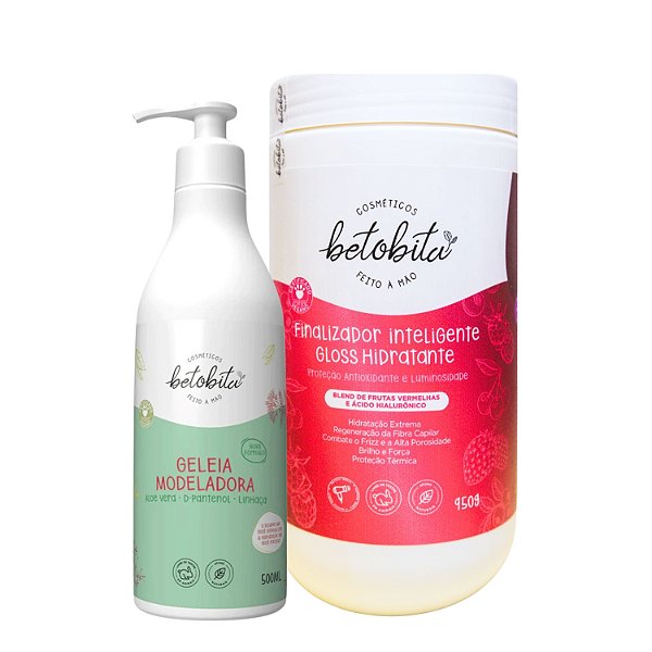 Kit Creme Gloss Hidratante + Geleia Modeladora - BetoBita | Definição Hidratante e Duradoura
